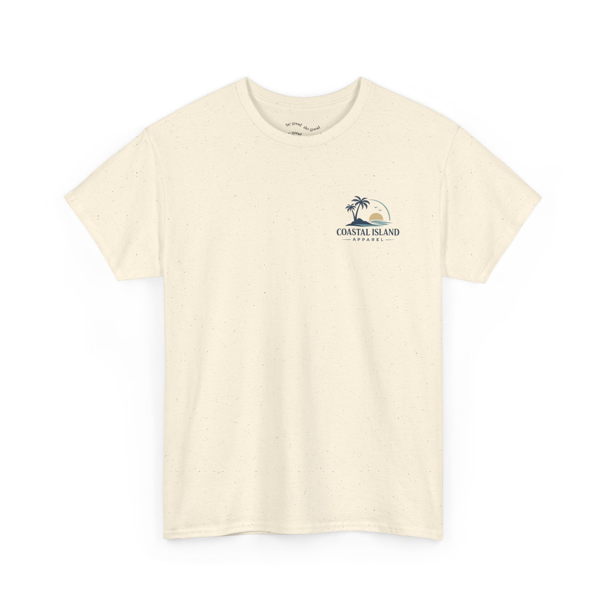 Coastal Island Sunset Beach T-Shirt | Palm Tree Ocean Graphic Tee