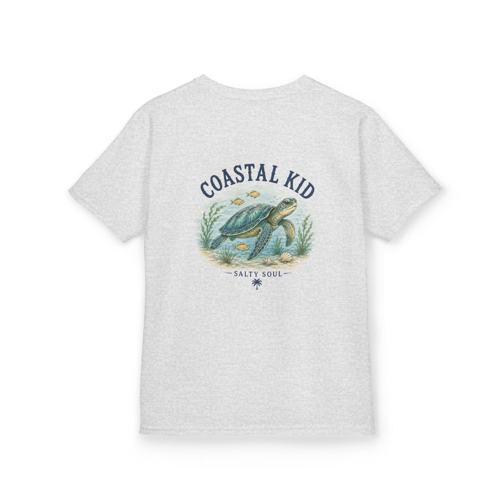 Coastal Kid Kids Tee — Vintage Sea Turtle Beach Shirt
