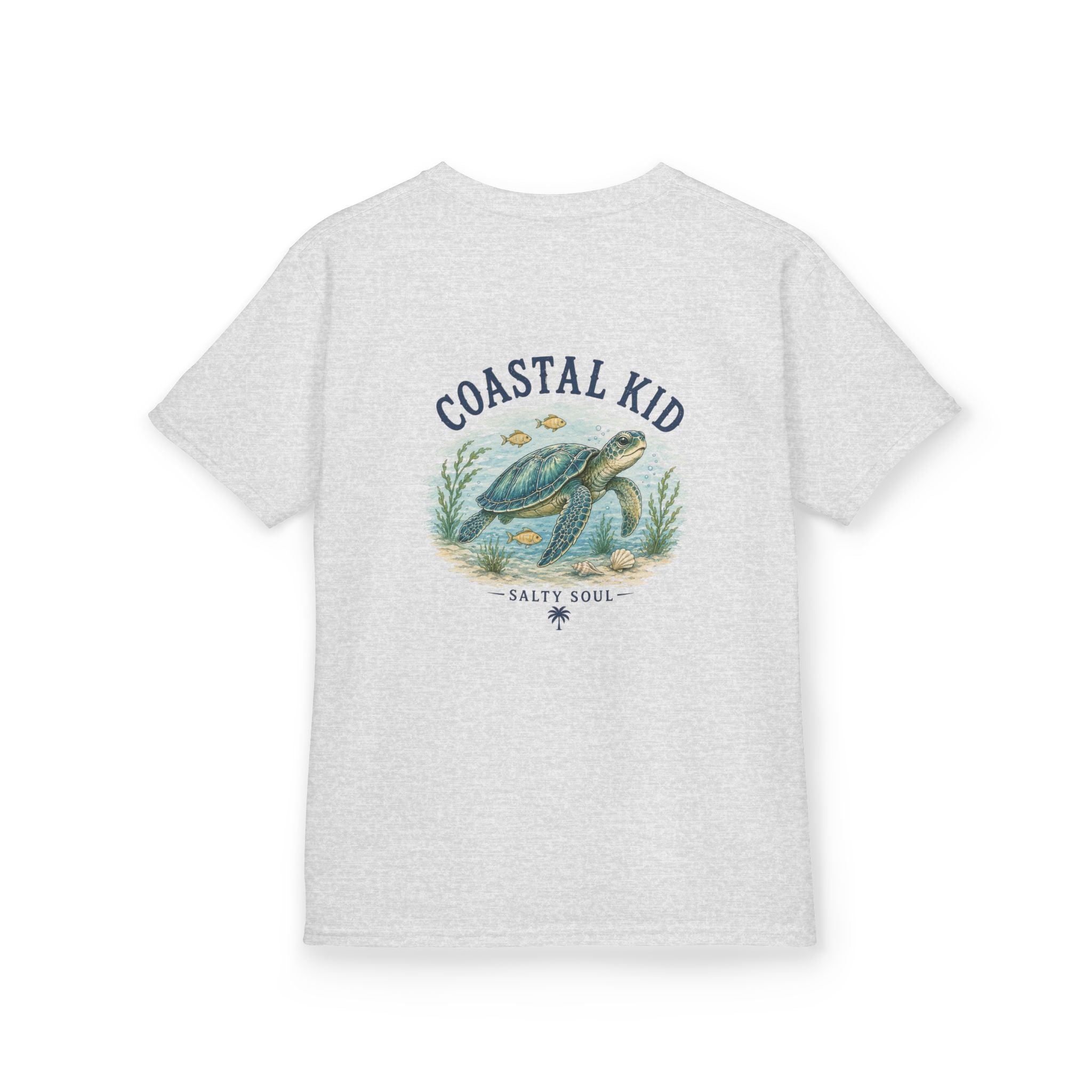 Coastal Kid Kids Tee — Vintage Sea Turtle Beach Shirt