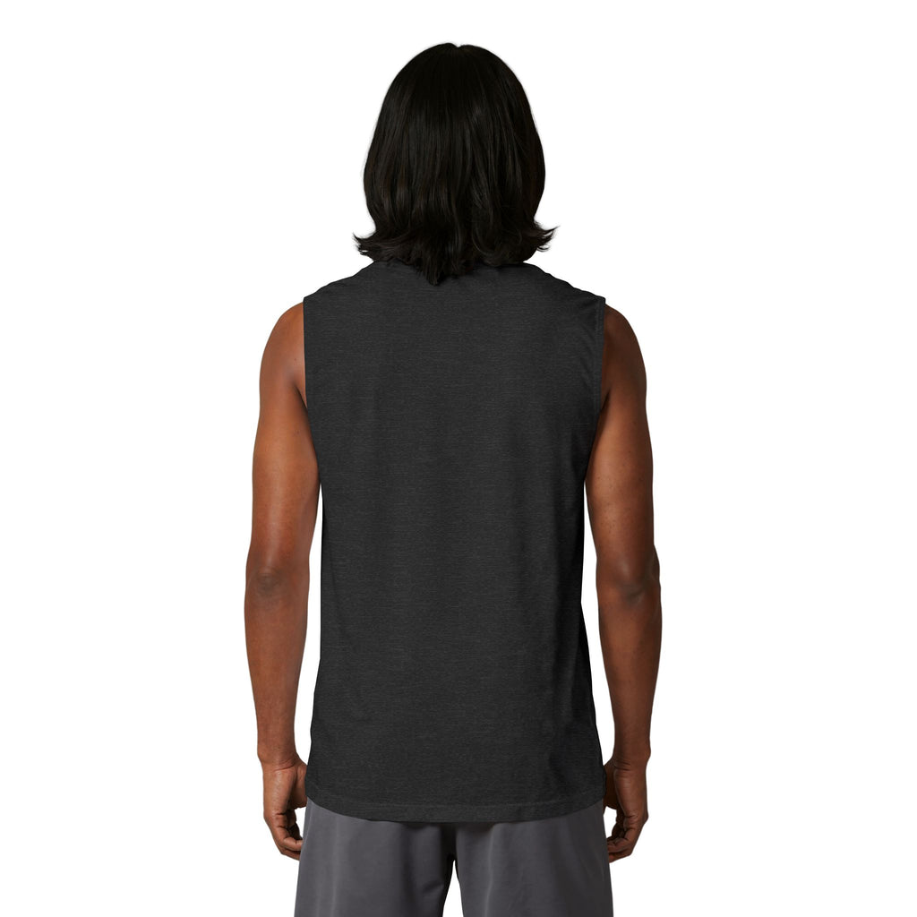 Coastal Island Muscle Tank — Minimal Beach Logo Tank Top