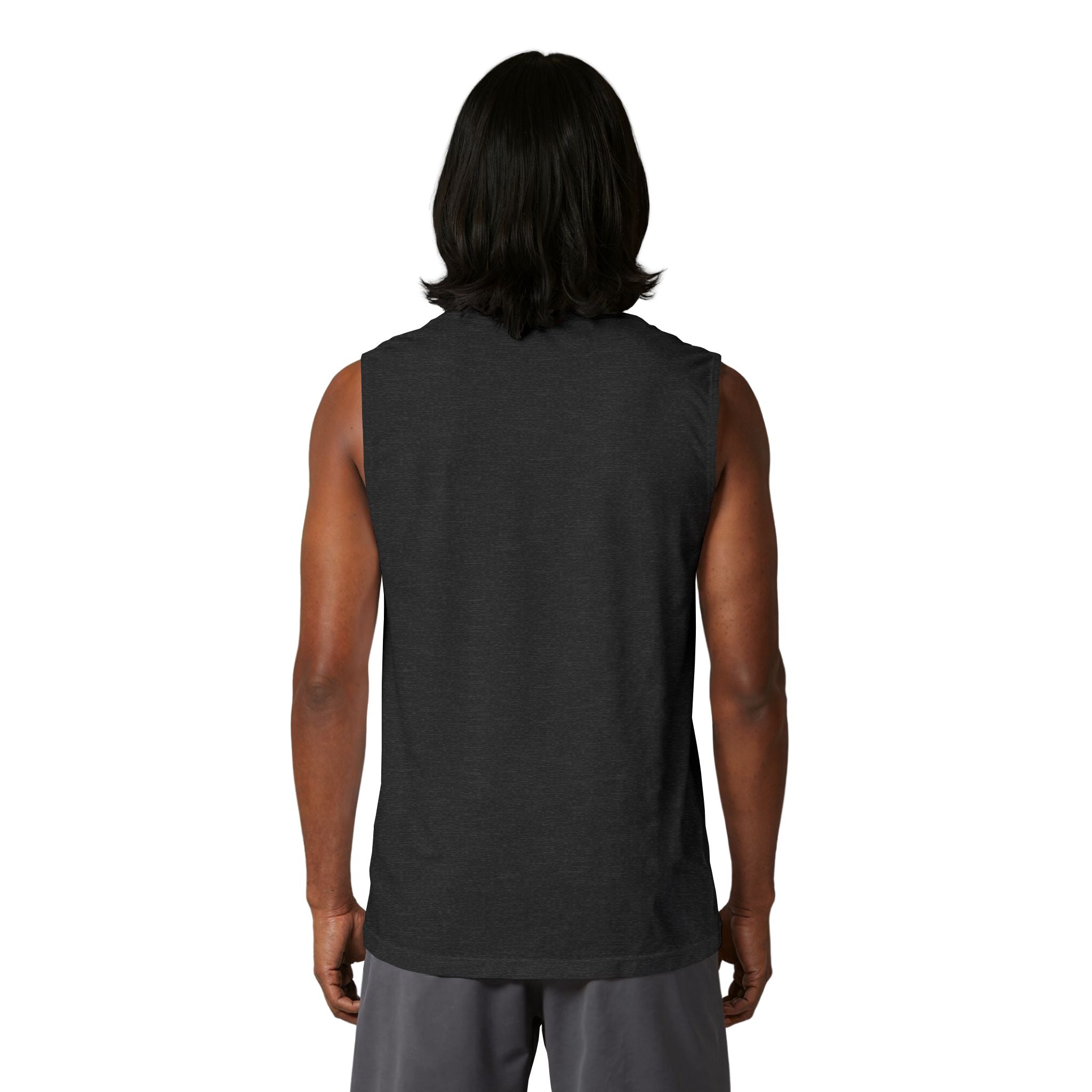Coastal Island Muscle Tank — Minimal Beach Logo Tank Top
