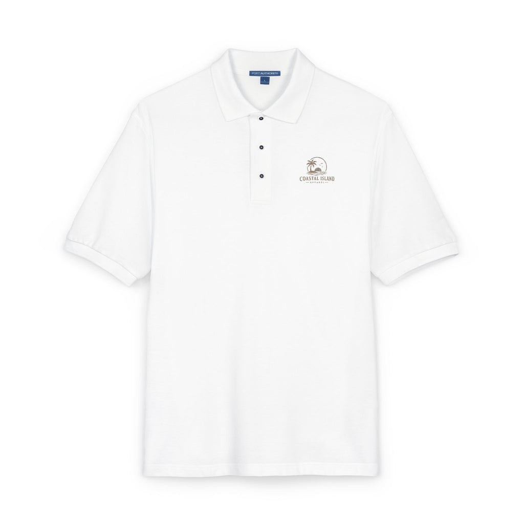 Embroidered Floral Polo Shirt — Subtle Chest Bloom Logo