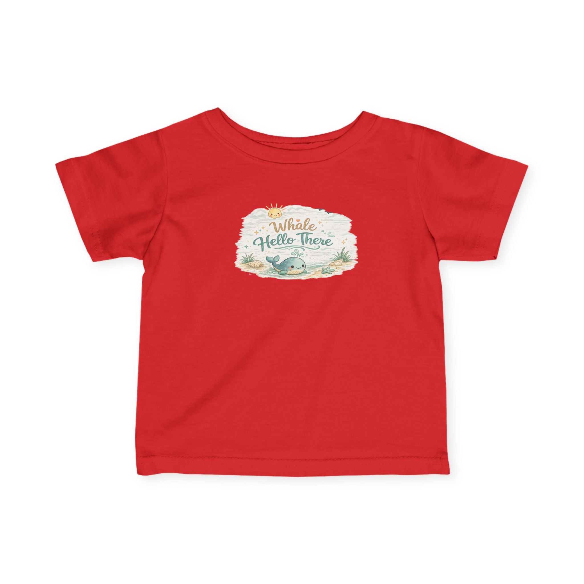 Infant Tee - "Whale Hello There" Cute Nautical Baby Shirt