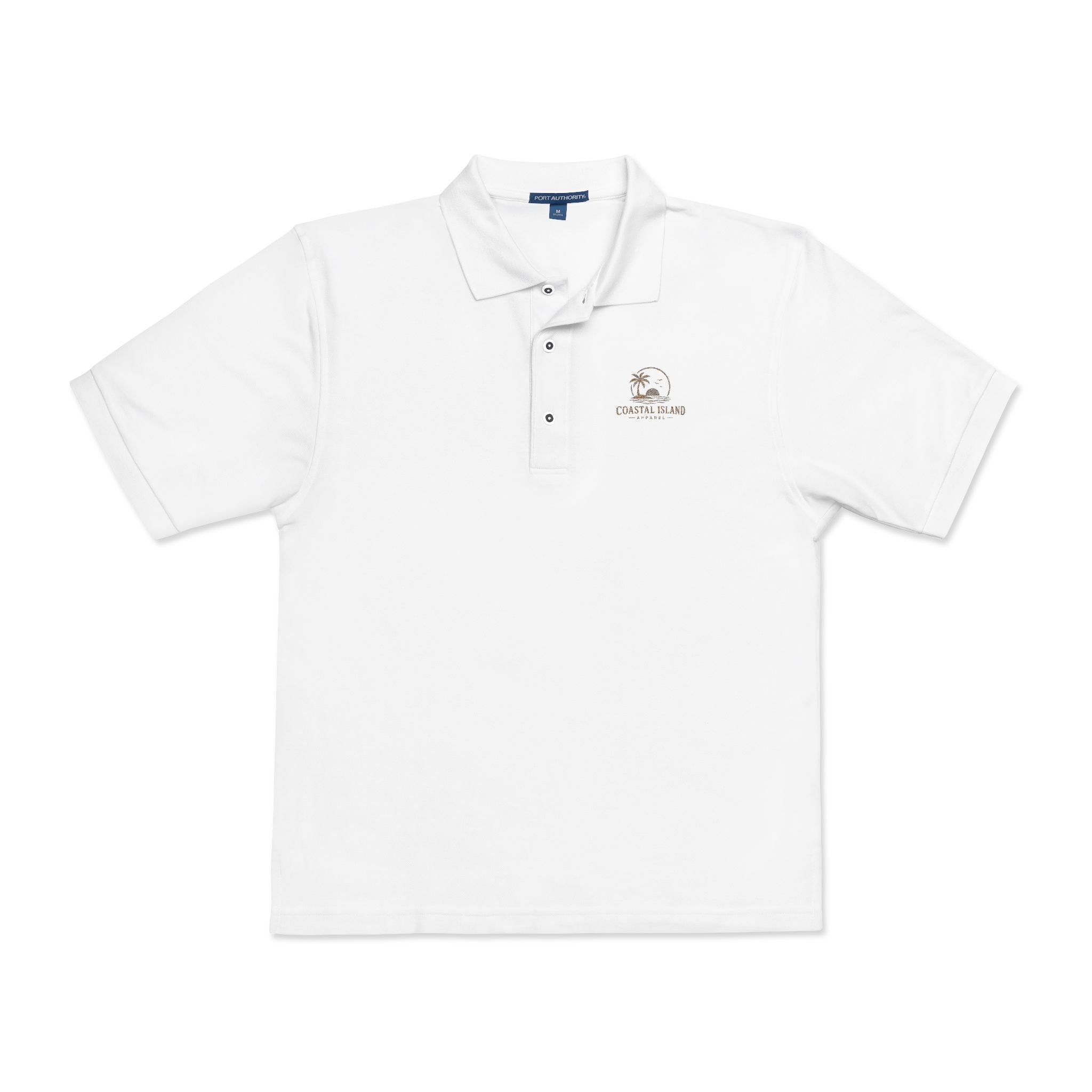 Embroidered Floral Polo Shirt — Subtle Chest Bloom Logo
