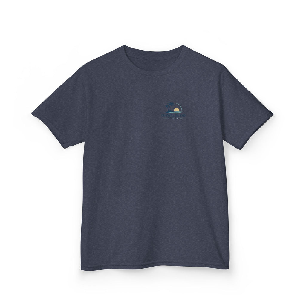 Kids T-Shirt — "Coastal Vibes" Retro Surf Van Tee