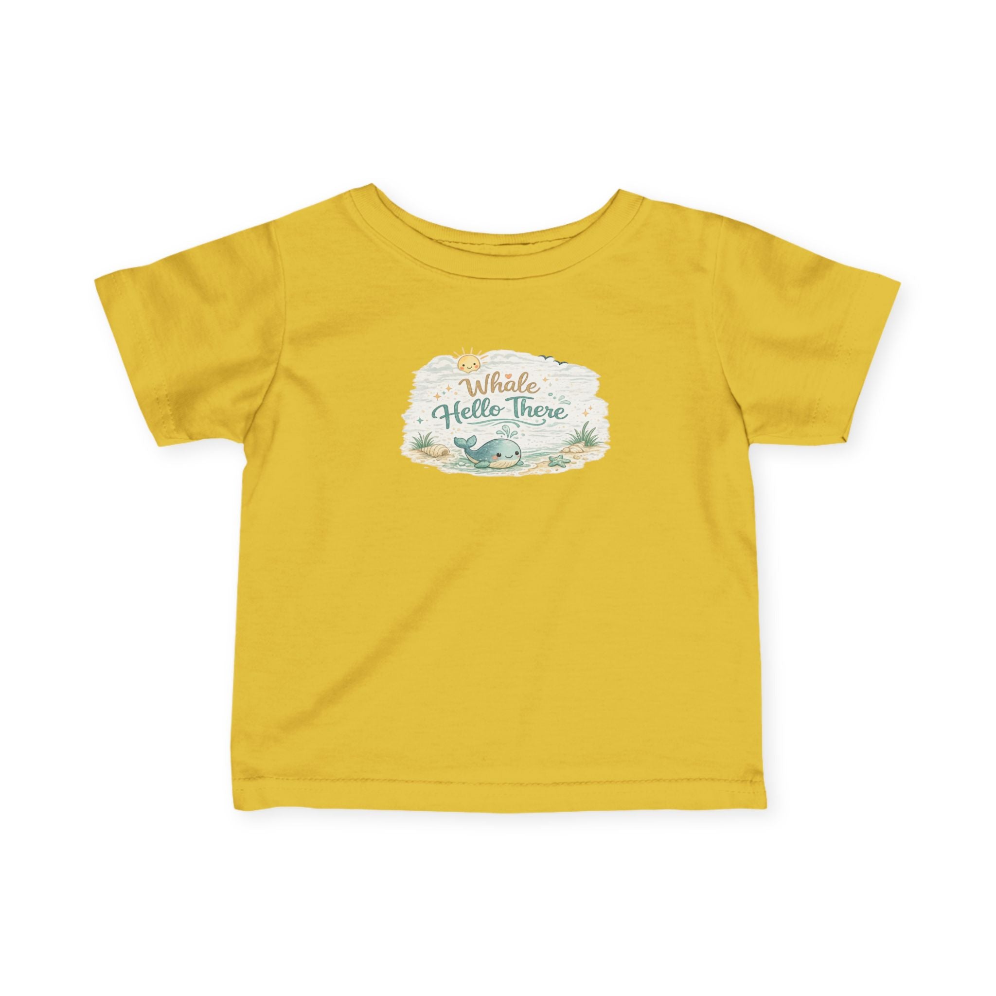Infant Tee - "Whale Hello There" Cute Nautical Baby Shirt