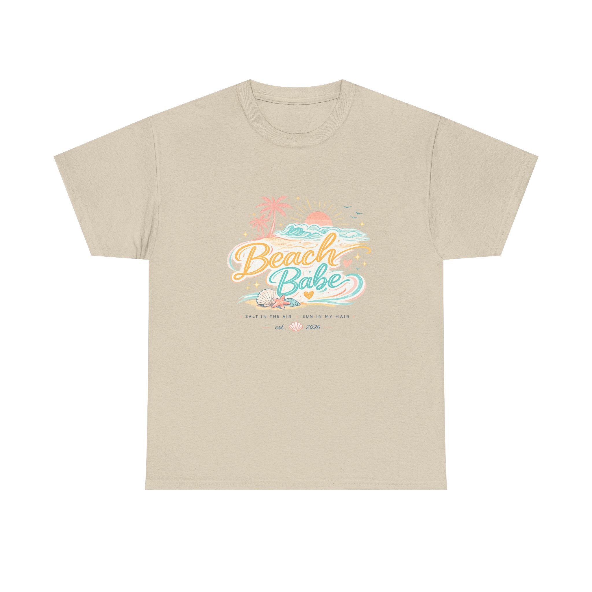 Beach Babe T-Shirt — Pastel Tropical Summer Tee