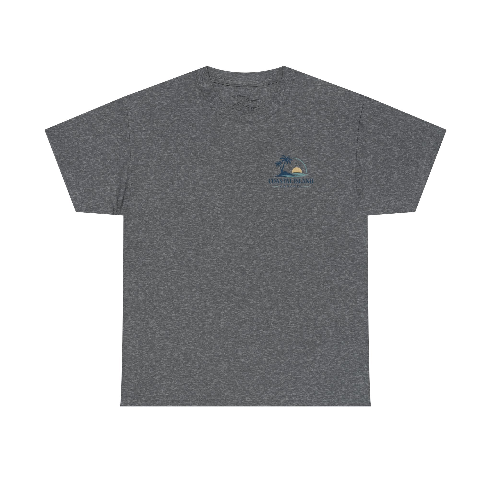 Coastal Island Sunset Beach T-Shirt | Palm Tree Ocean Graphic Tee