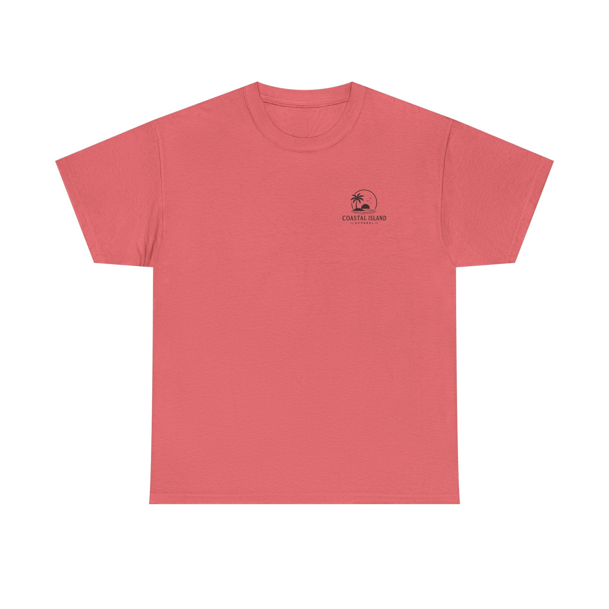 Coastal Island Vintage Car Sunset T-Shirt | Beach Palm Graphic Tee