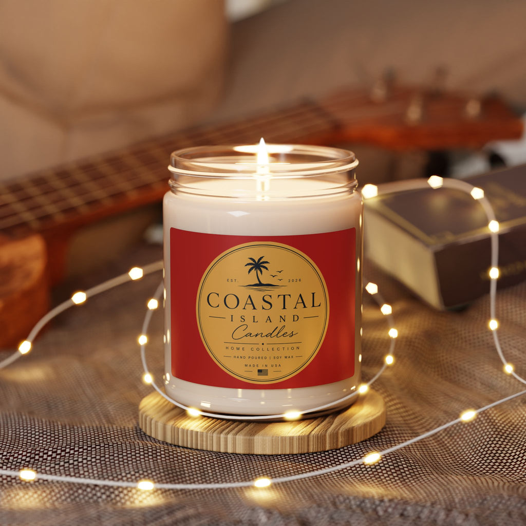 Coastal Island Scented Soy Candle 9oz – Tropical Palm Beach Scent