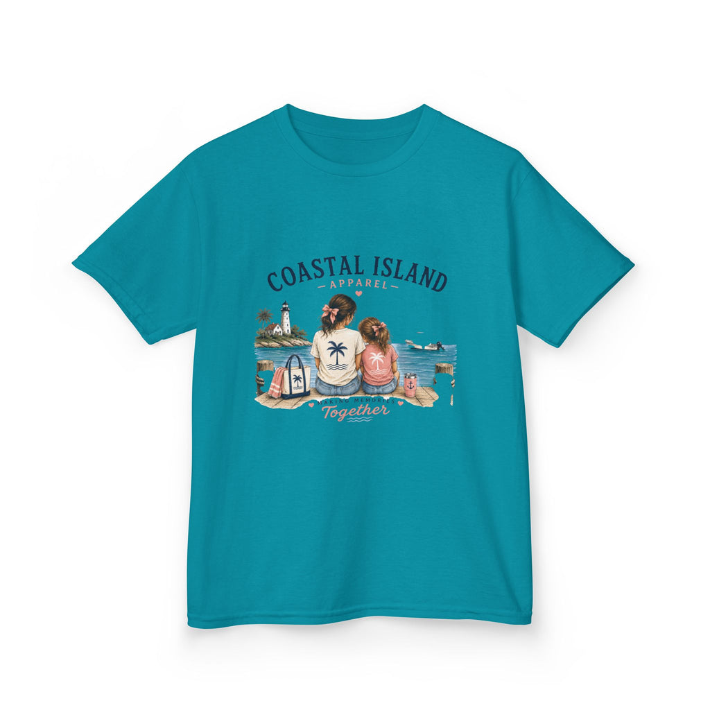 Coastal Island Kids Tee – Mom and Daughter Beach Graphic Shirt