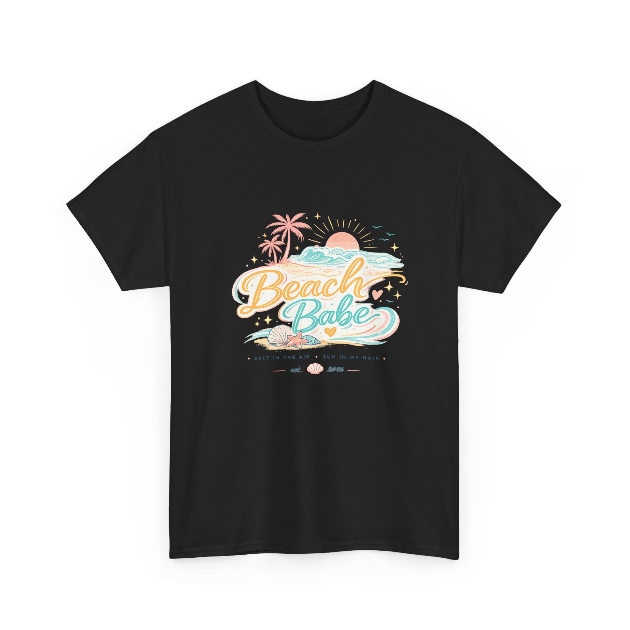 Beach Babe T-Shirt — Pastel Tropical Summer Tee