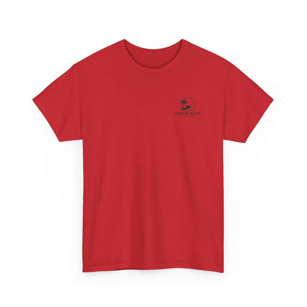 Coastal Island Vintage Car Sunset T-Shirt | Beach Palm Graphic Tee