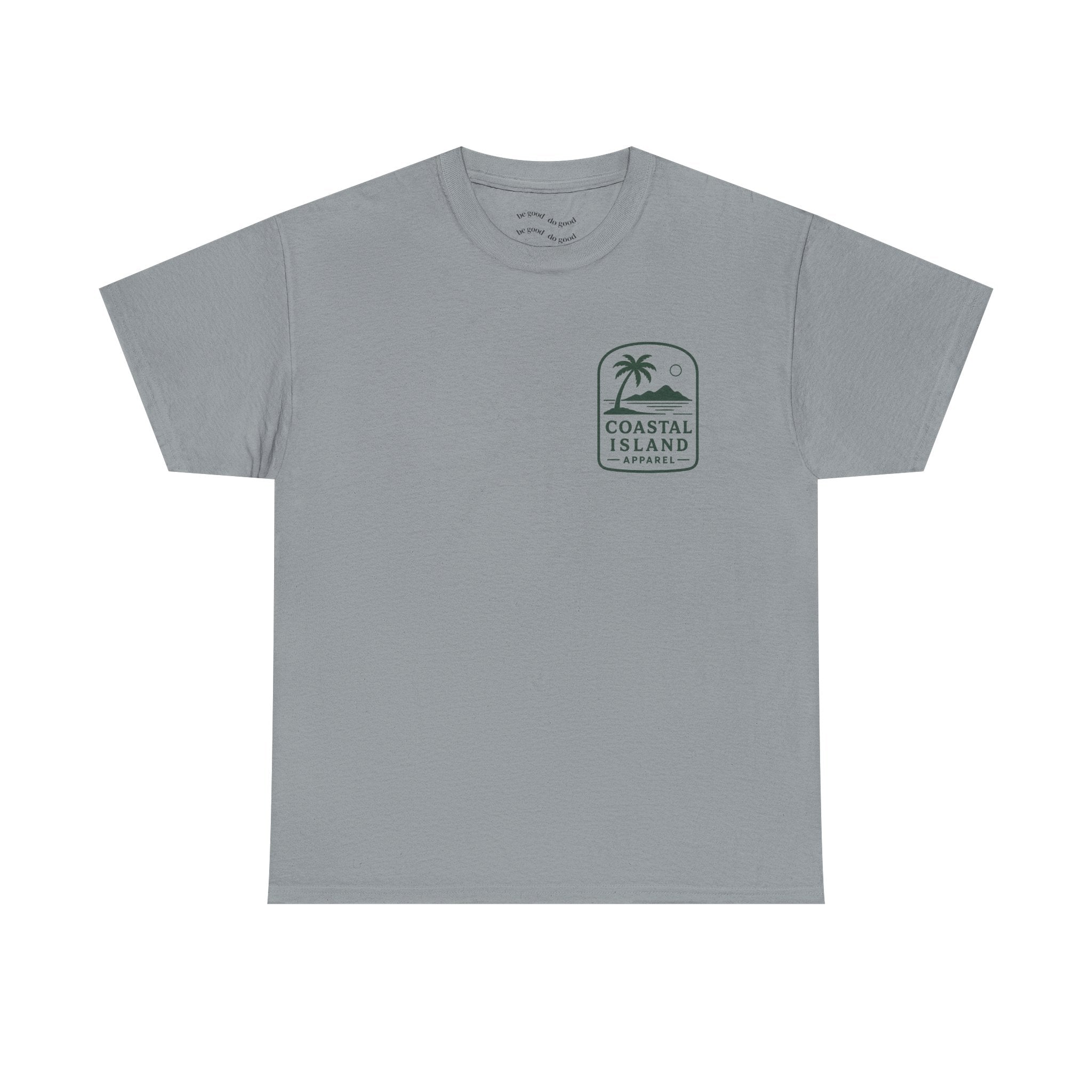 Coastal Island Retriever Logo Tee | Dog Sunset Beach Shirt