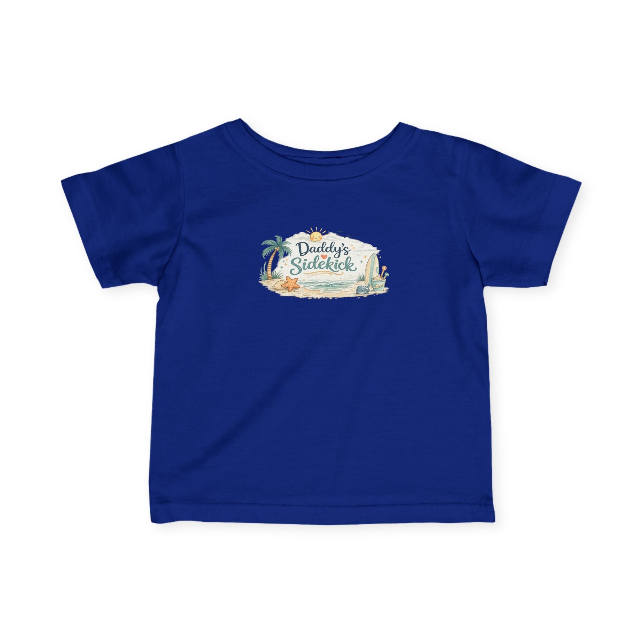 Infant Tee — "Daddy's Sidekick" Tropical Baby Shirt