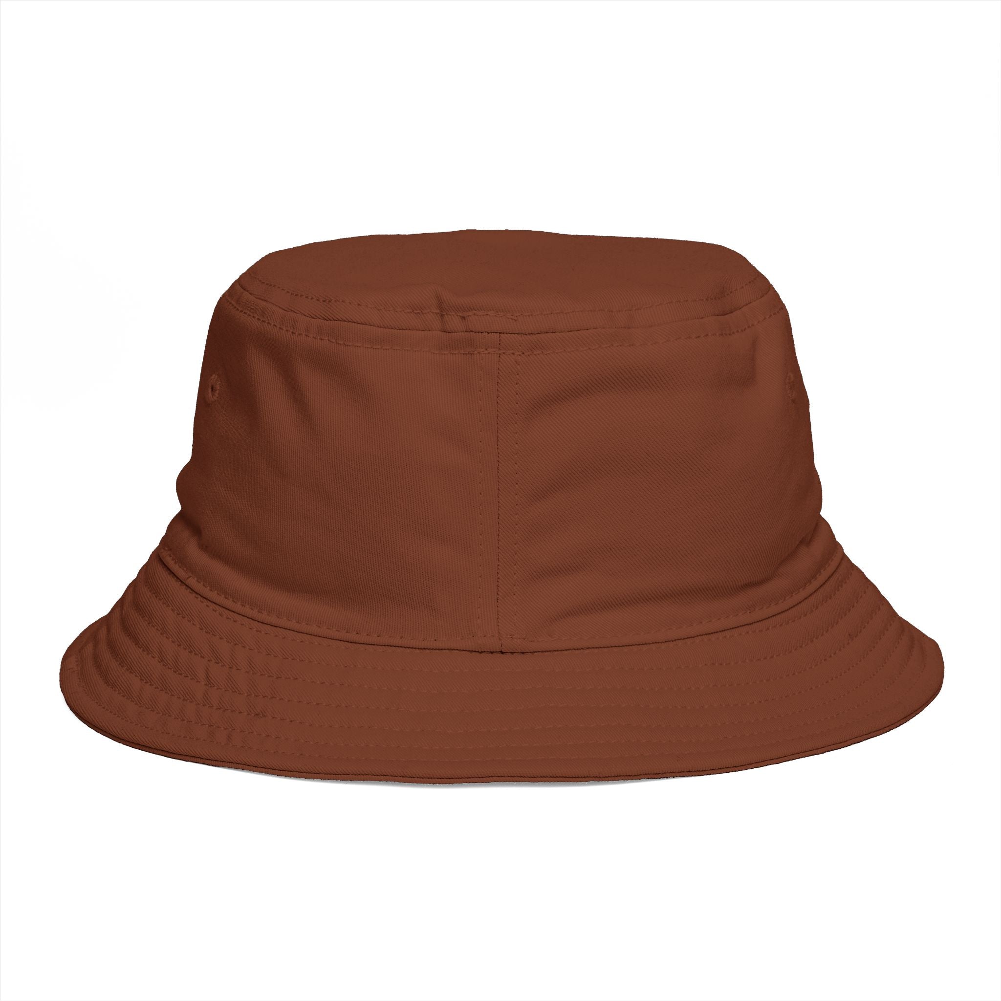 Coastal Island Apparel Bucket Hat - Brown Embroidered Beach Sun Hat