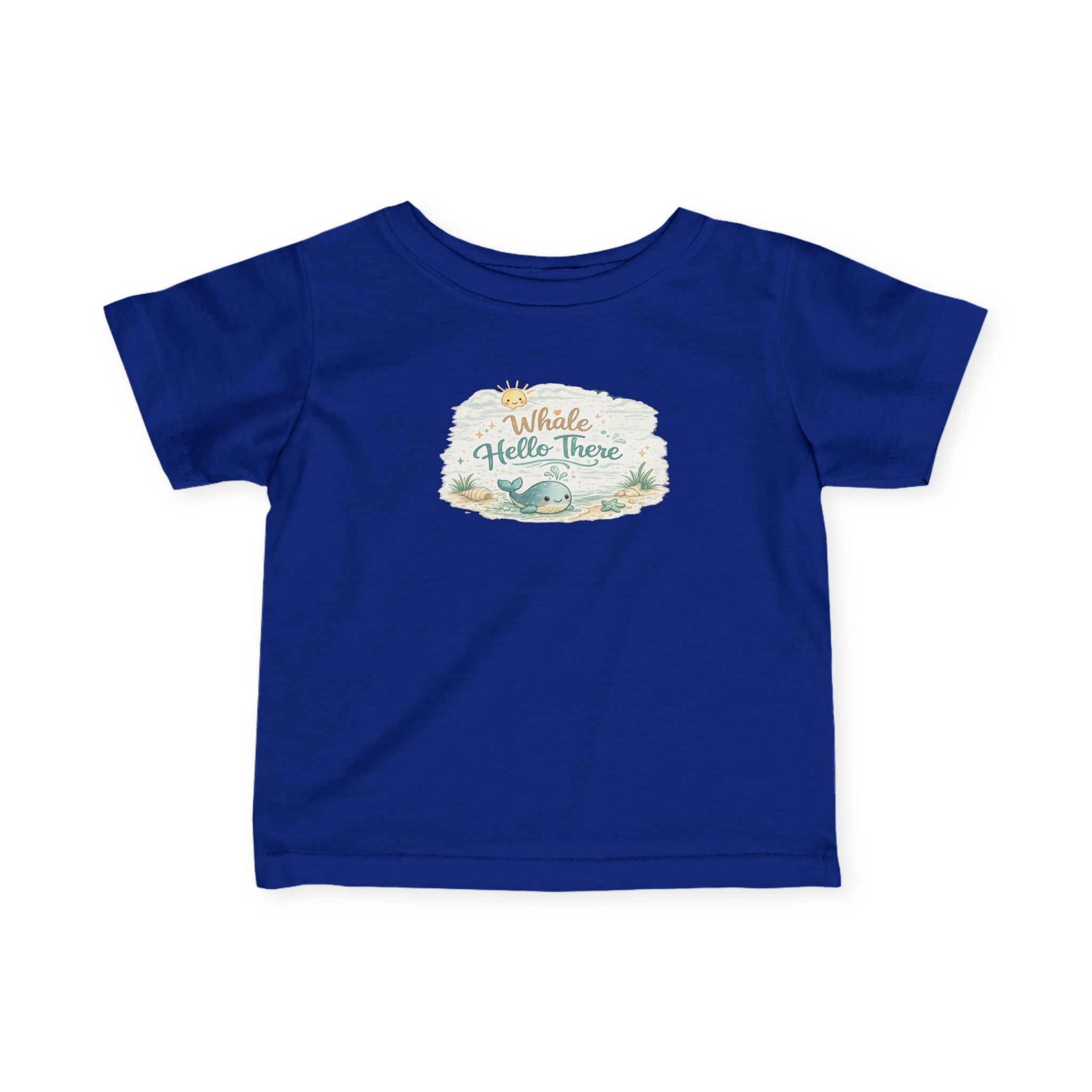 Infant Tee - "Whale Hello There" Cute Nautical Baby Shirt