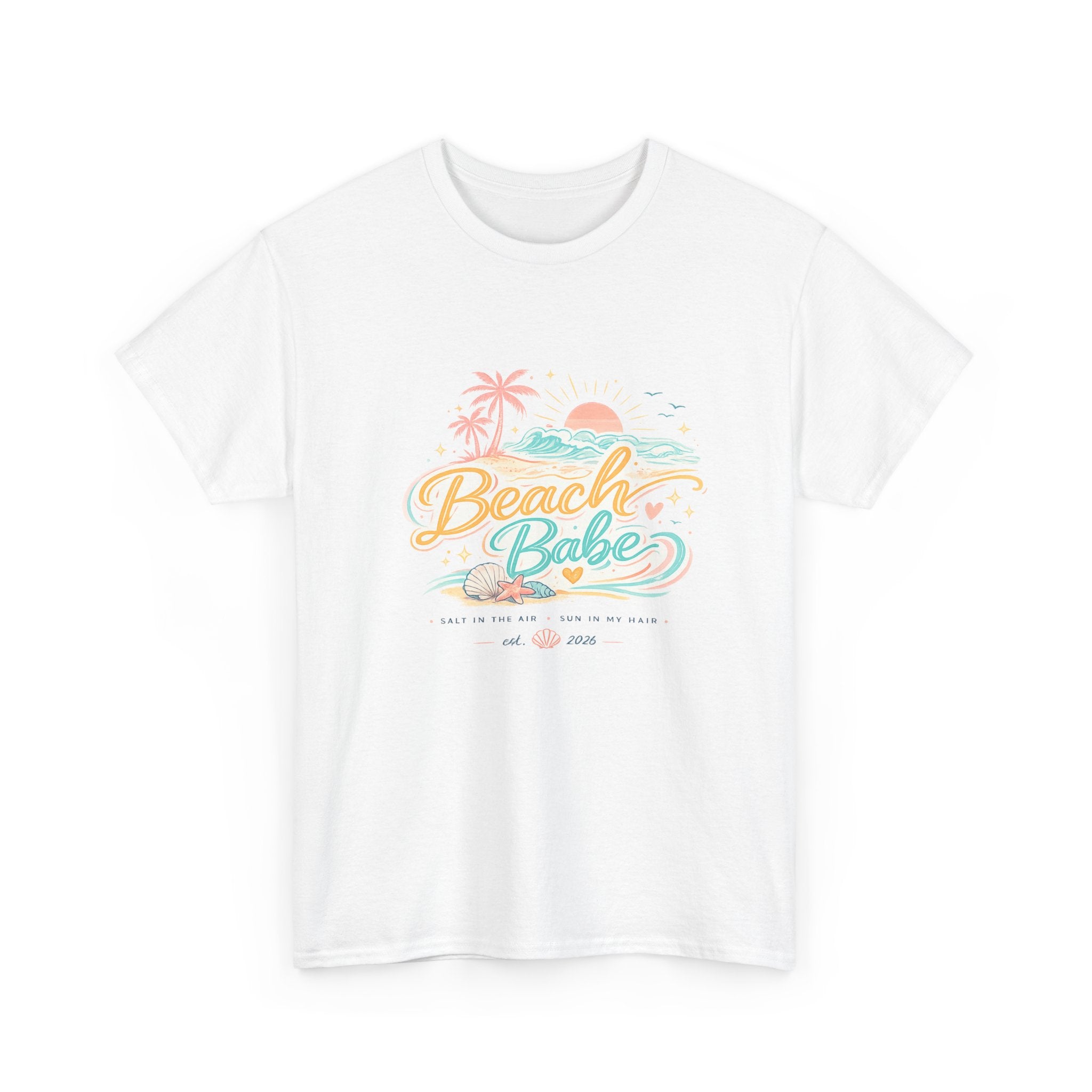 Beach Babe T-Shirt — Pastel Tropical Summer Tee