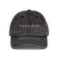 Vintage Embroidered Cap — "Coastal Island" Washed Dad Hat