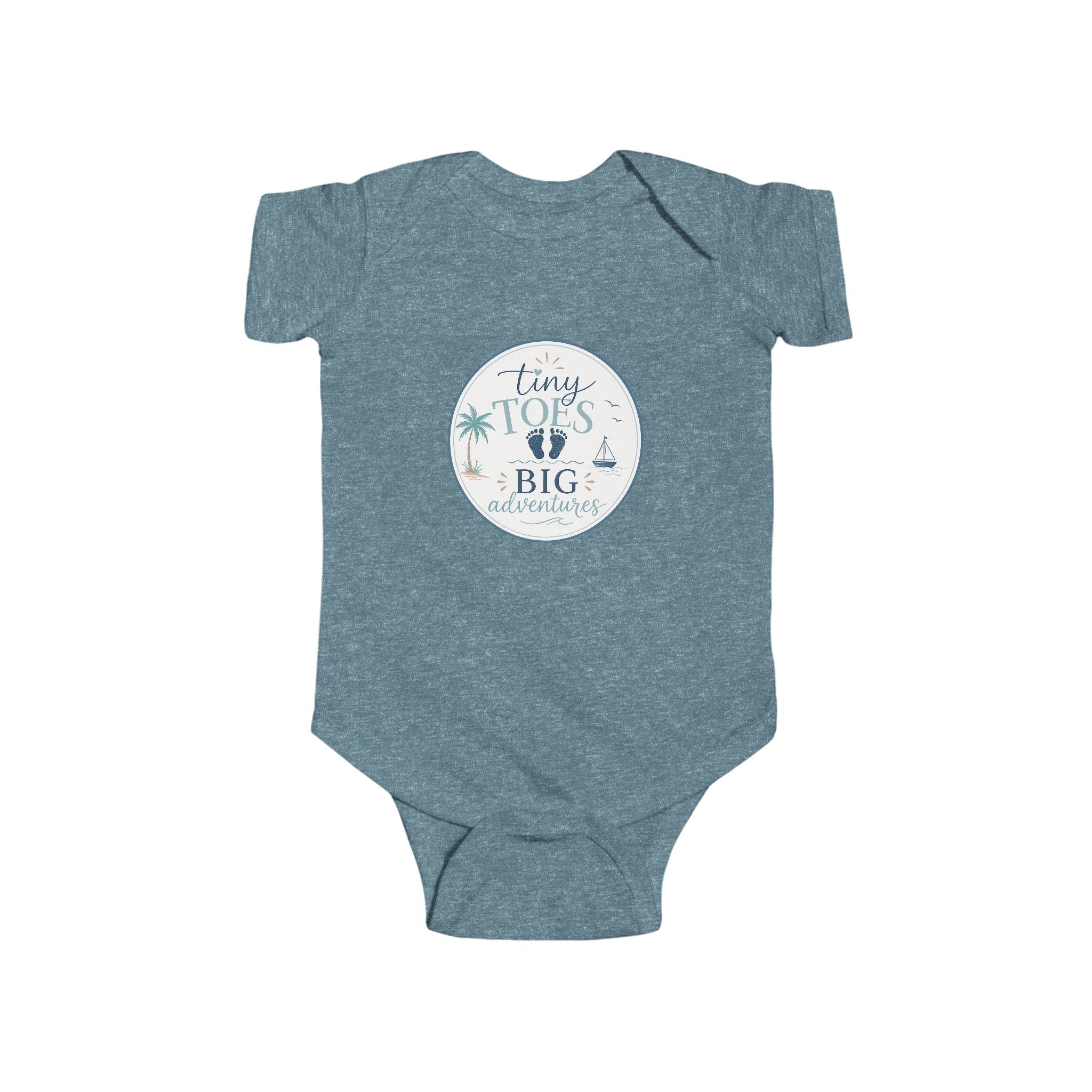 'Tiny Toes, Big Adventures' Infant Bodysuit