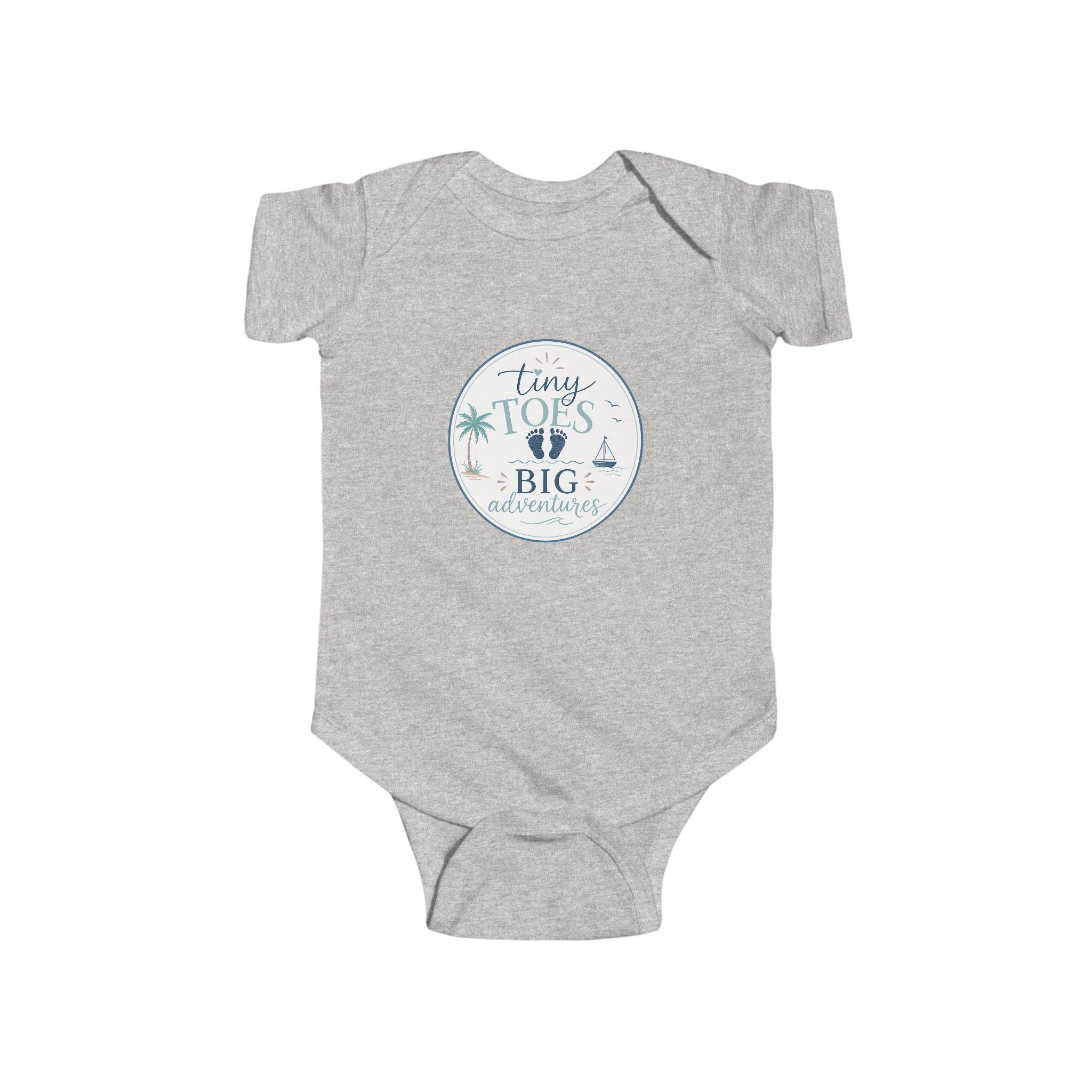 'Tiny Toes, Big Adventures' Infant Bodysuit