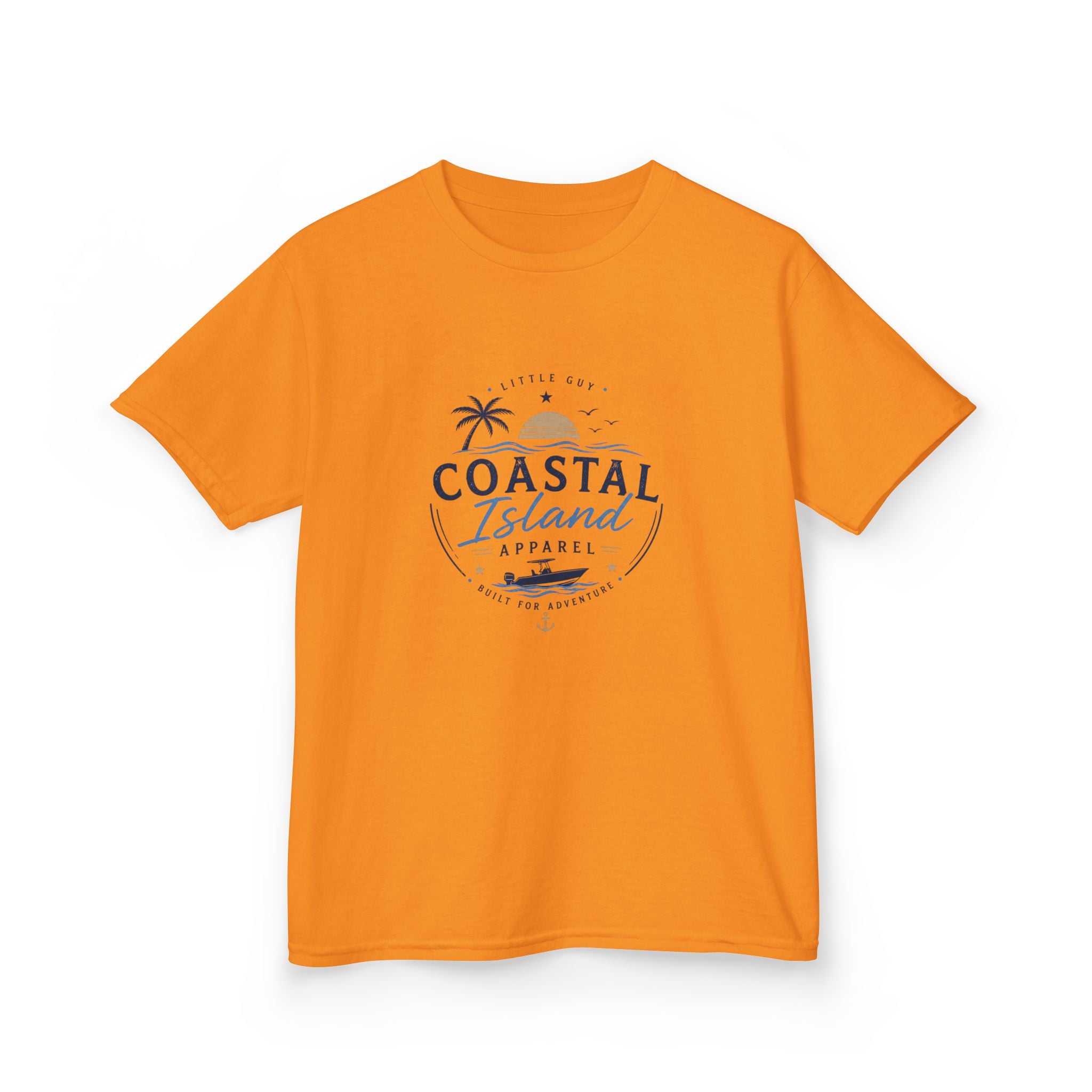 Kids Coastal Island T-Shirt — Beach Palm Tree Tee