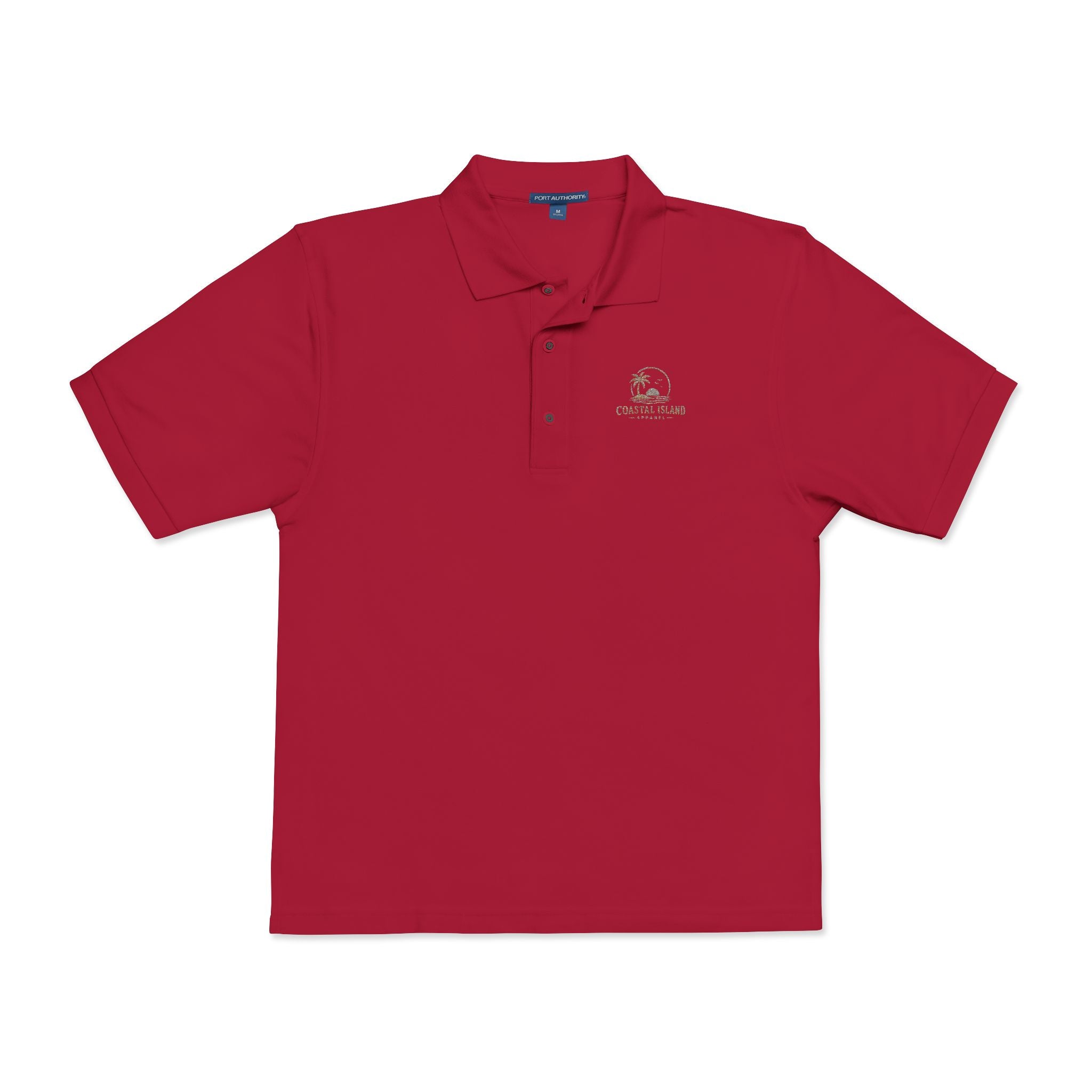 Embroidered Floral Polo Shirt — Subtle Chest Bloom Logo