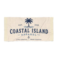Coastal Island Apparel Beach Towel — Palm Tree Nautical Logo