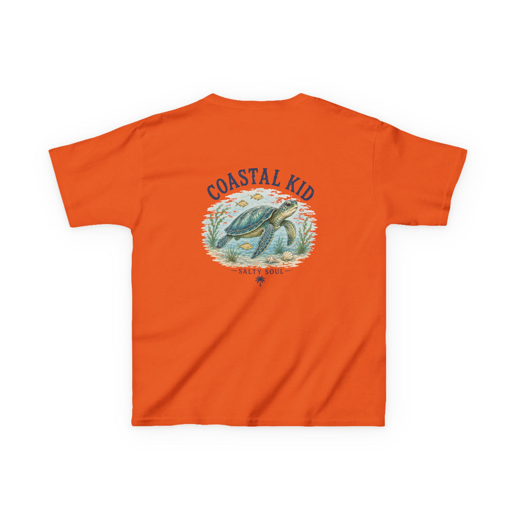 Coastal Kid Kids Tee — Vintage Sea Turtle Beach Shirt