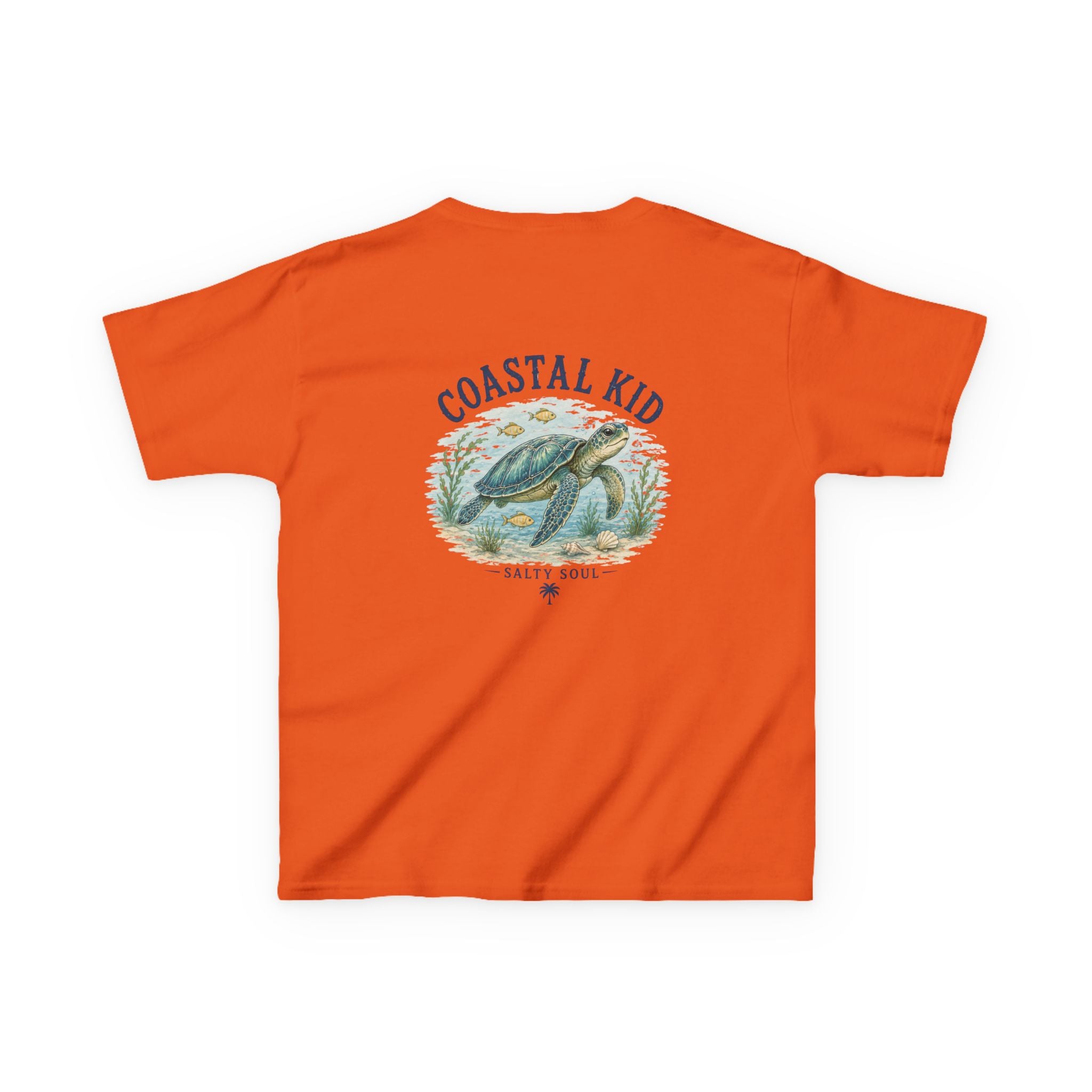 Coastal Kid Kids Tee — Vintage Sea Turtle Beach Shirt