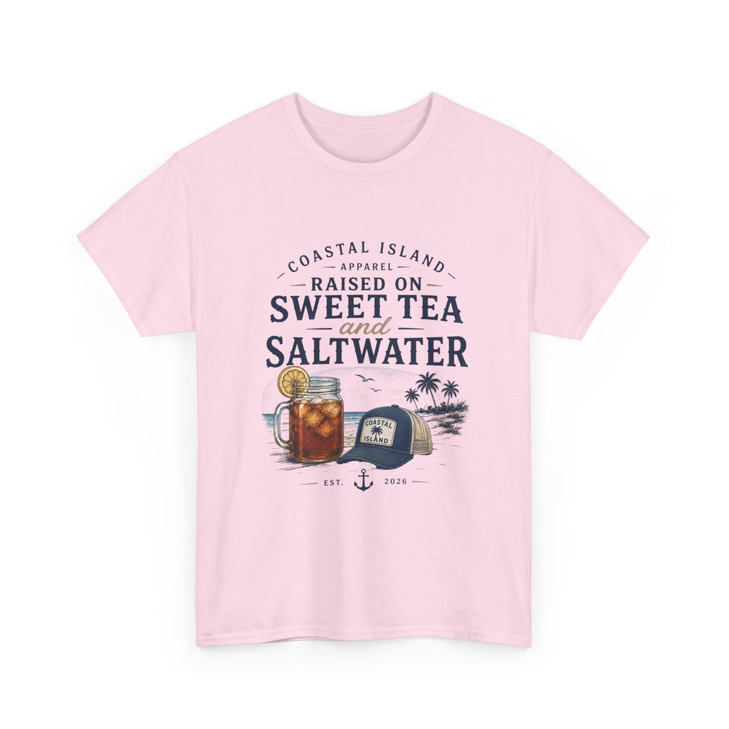 Raised on Sweet Tea and Saltwater T-Shirt — Coastal Island Tee