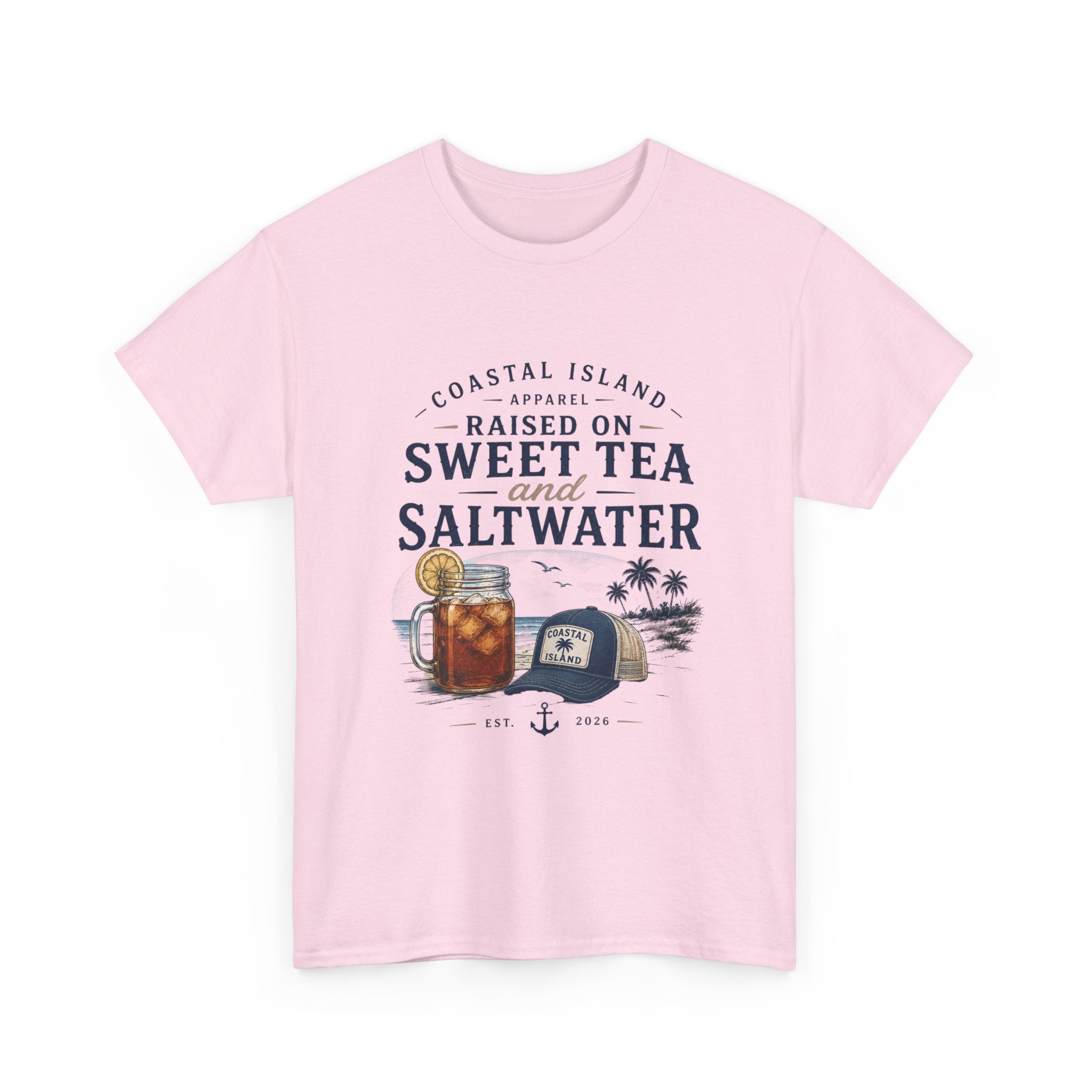 Raised on Sweet Tea and Saltwater T-Shirt — Coastal Island Tee