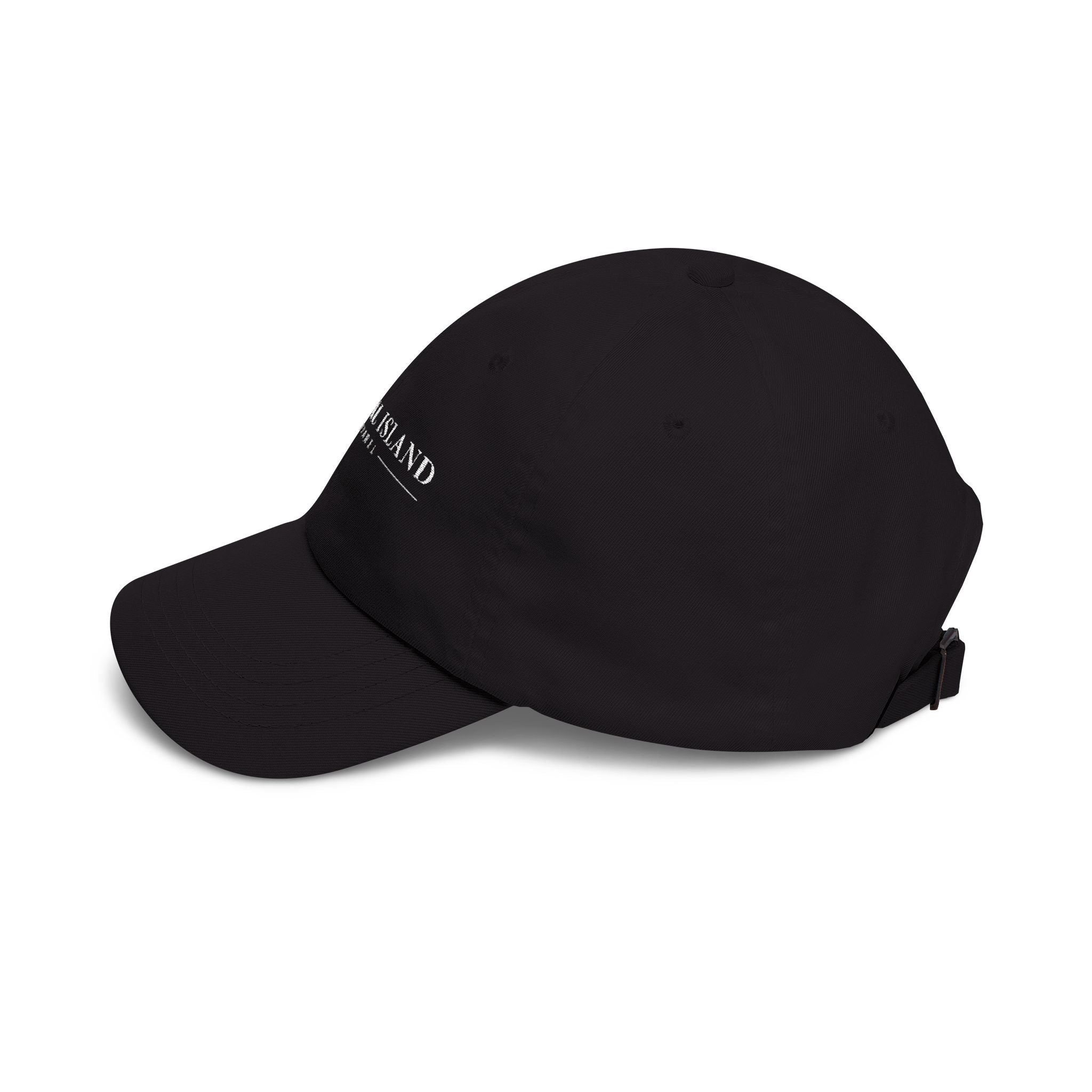 Coastal Island Apparel embroidered logo Dad Cap | white baseball hat